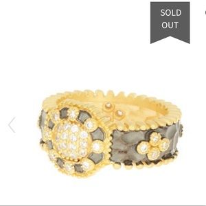 Frieda Rothman 14k pave deco ring